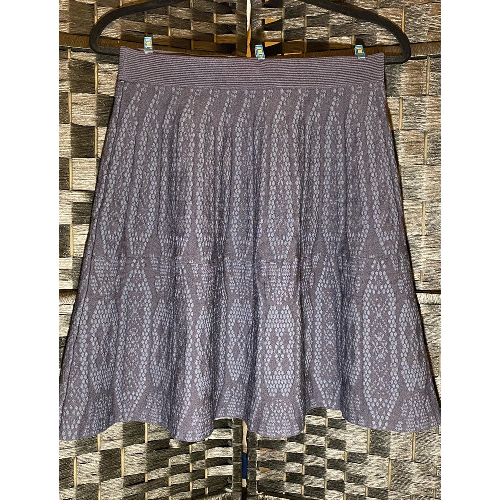 Rebecca Taylor Snake Stretch Skirt Women's Size Medium Twilight Blue